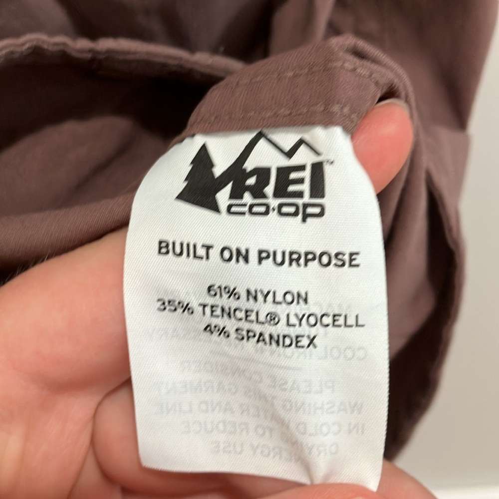 REI Co-op Women's Purple Wilderness Hiking Camping Polo Short Sleeve Shirt Top - Picture 7 of 7